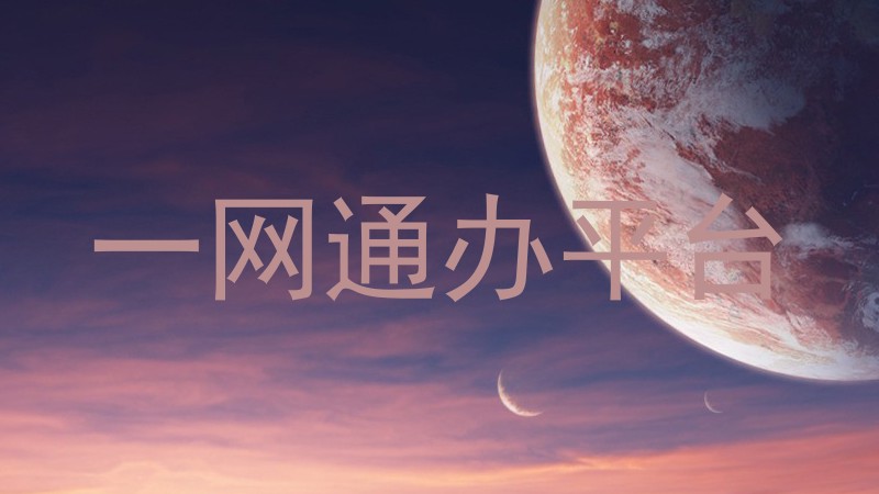 一网通办平台