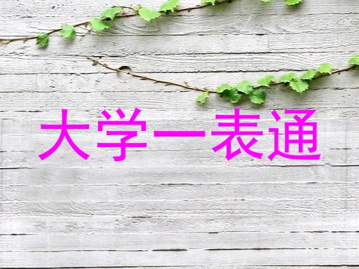 大学一表通