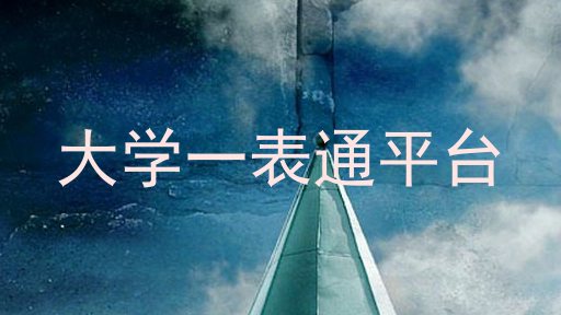 大学一表通平台