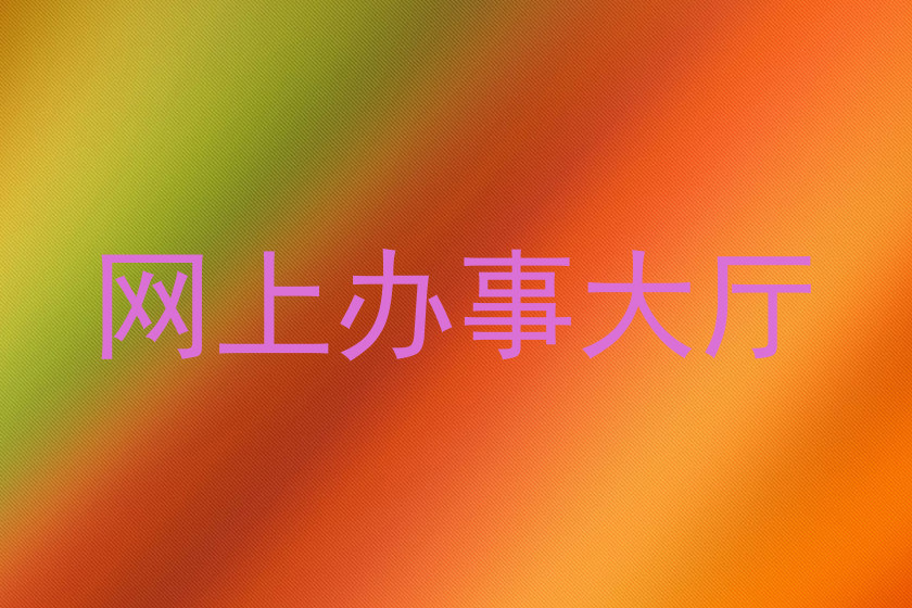 网上办事大厅