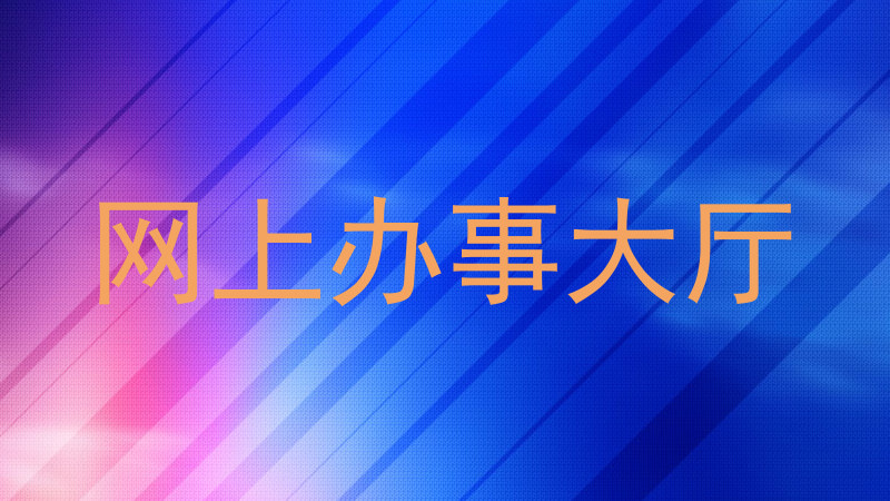 网上办事大厅
