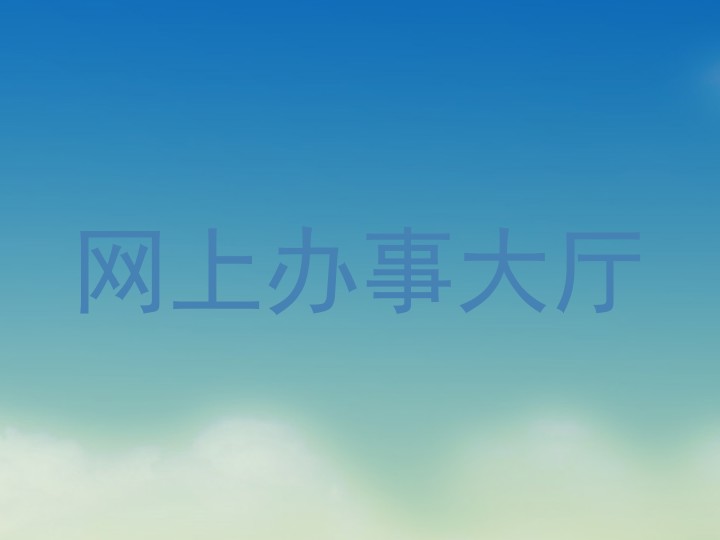 网上办事大厅