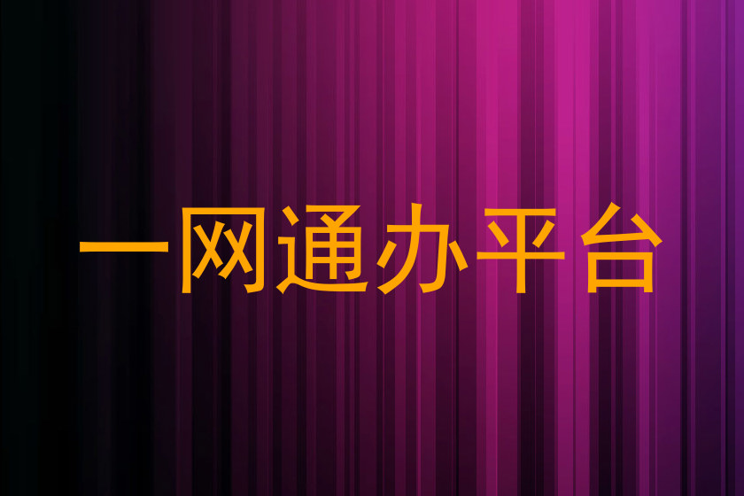 一网通办平台