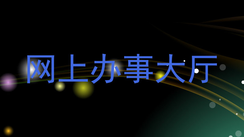 网上办事大厅