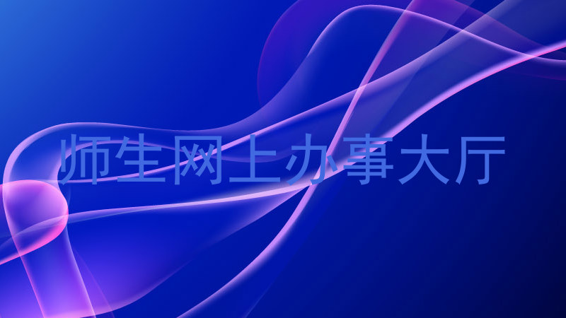 师生网上办事大厅