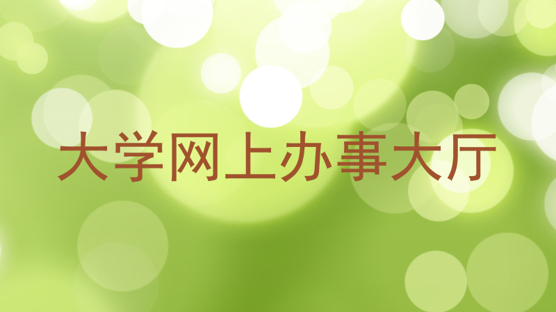 大学网上办事大厅