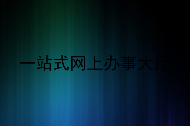 一站式网上办事大厅
