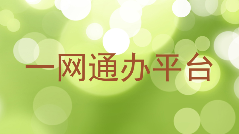 一网通办平台