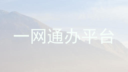 一网通办平台