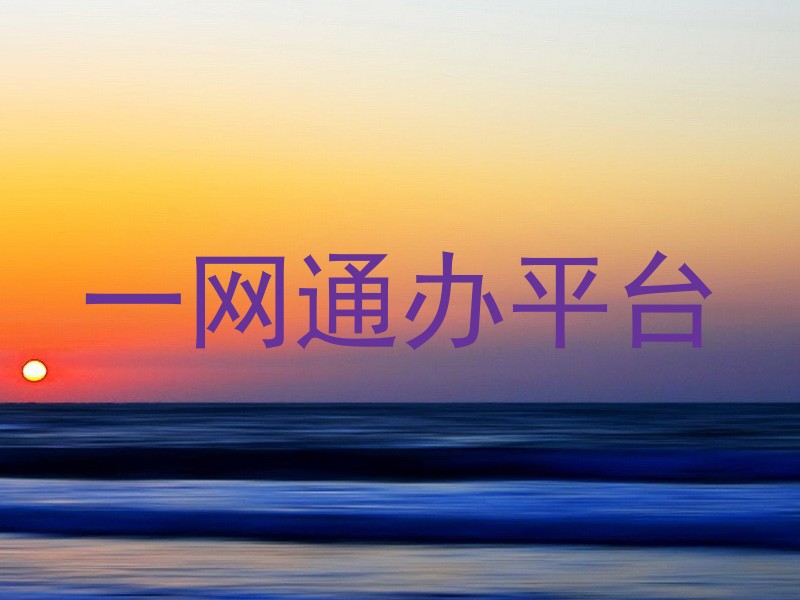 一网通办平台