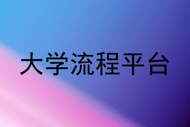 大学流程平台