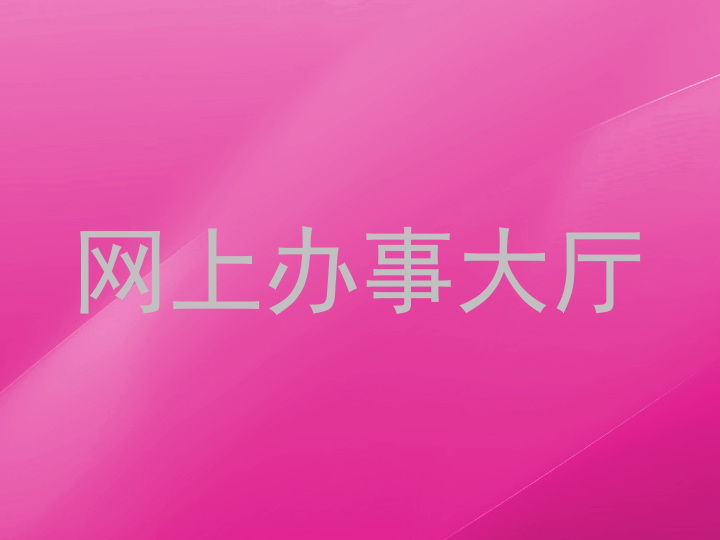 网上办事大厅