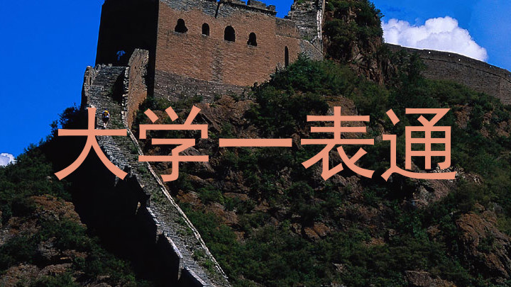 大学一表通