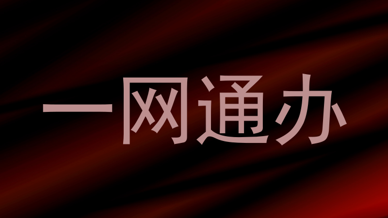 一网通办
