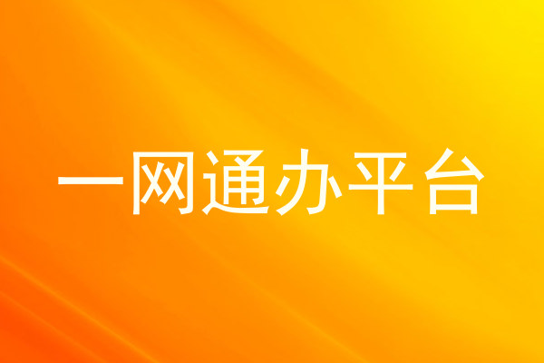 一网通办平台