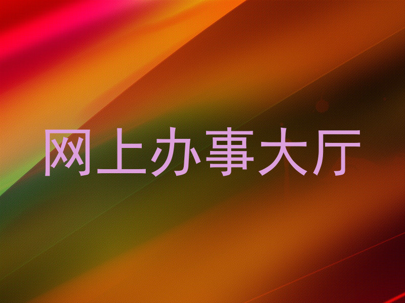 网上办事大厅