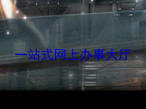 一站式网上办事大厅