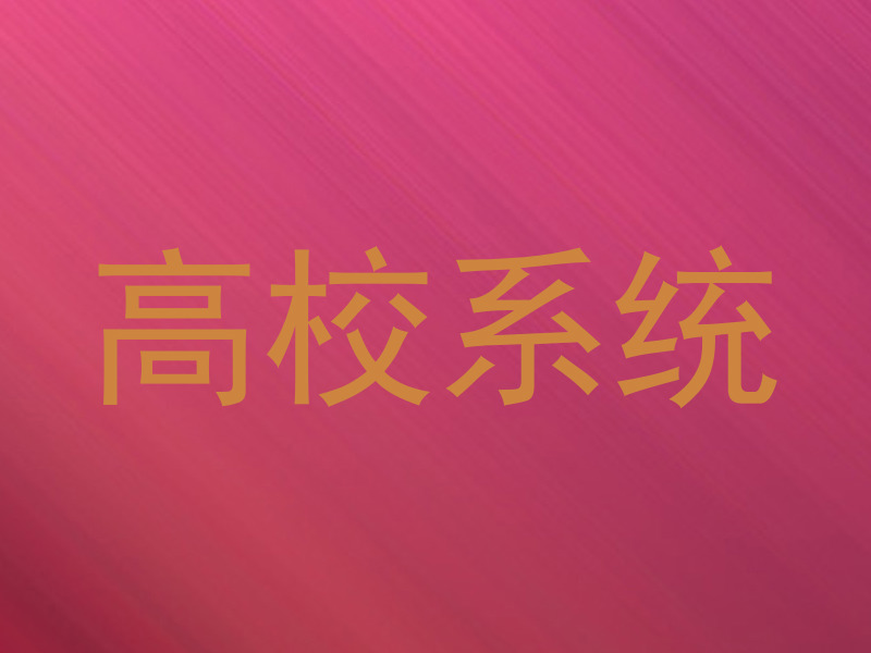 高校系统
