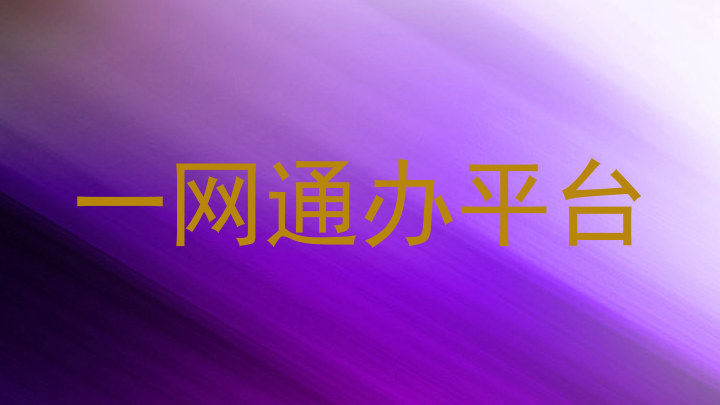 一网通办平台