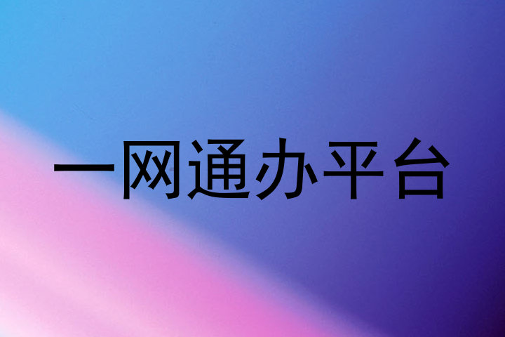 一网通办平台