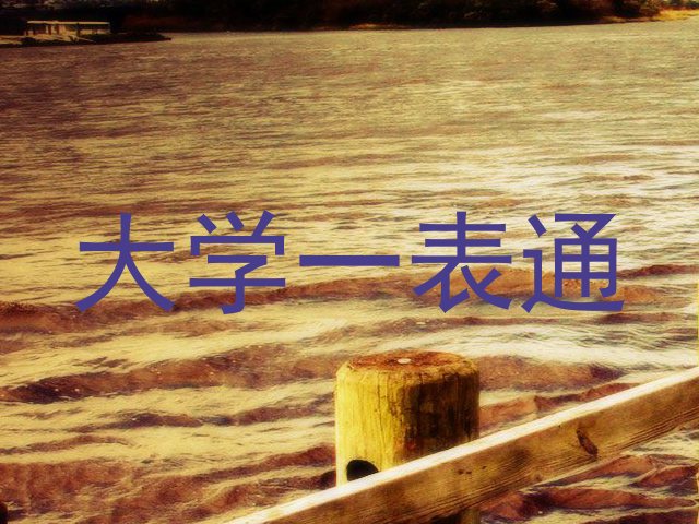 大学一表通