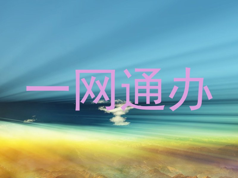 一网通办