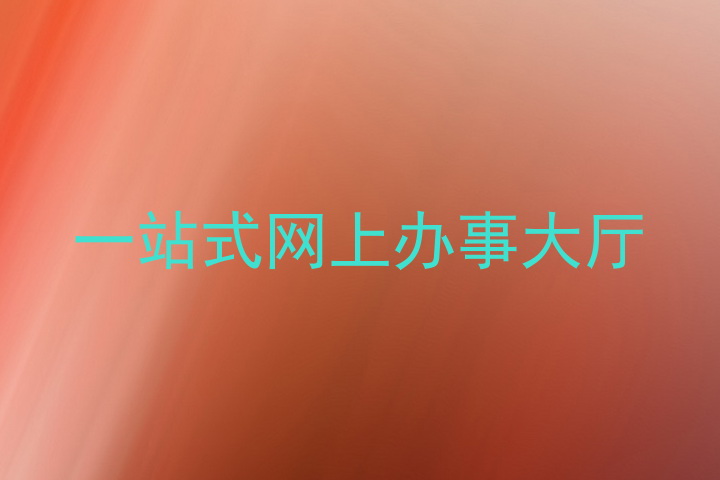 一站式网上办事大厅