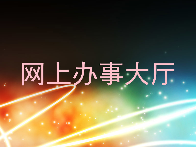 网上办事大厅