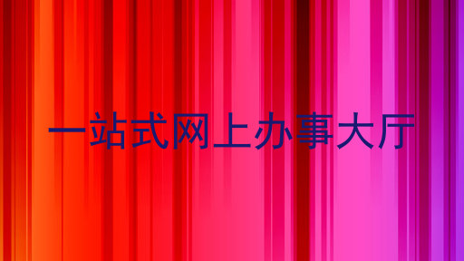 一站式网上办事大厅