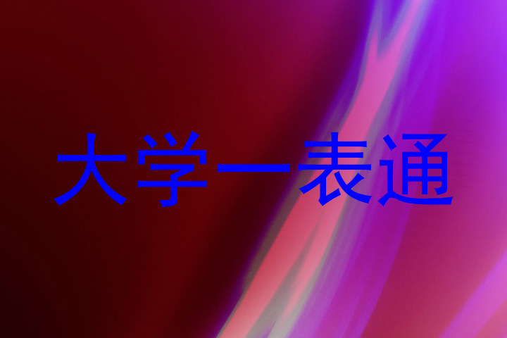 大学一表通