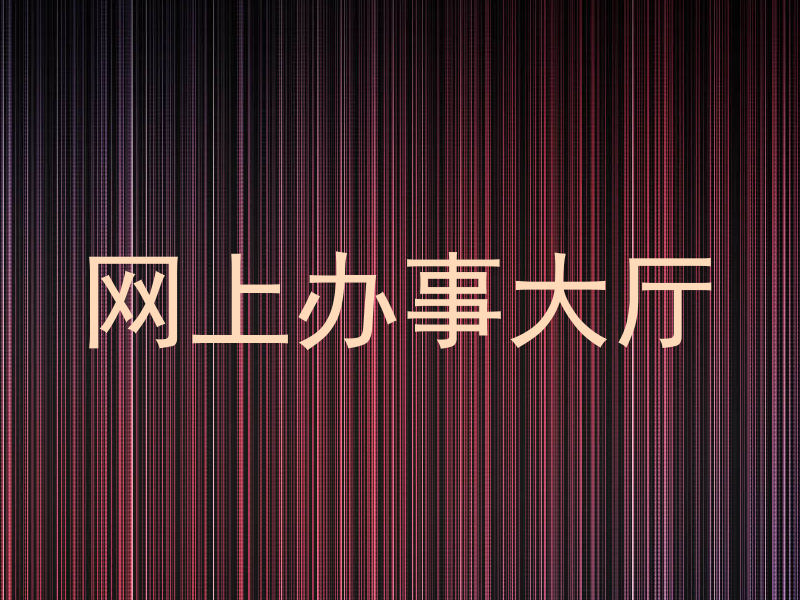 网上办事大厅