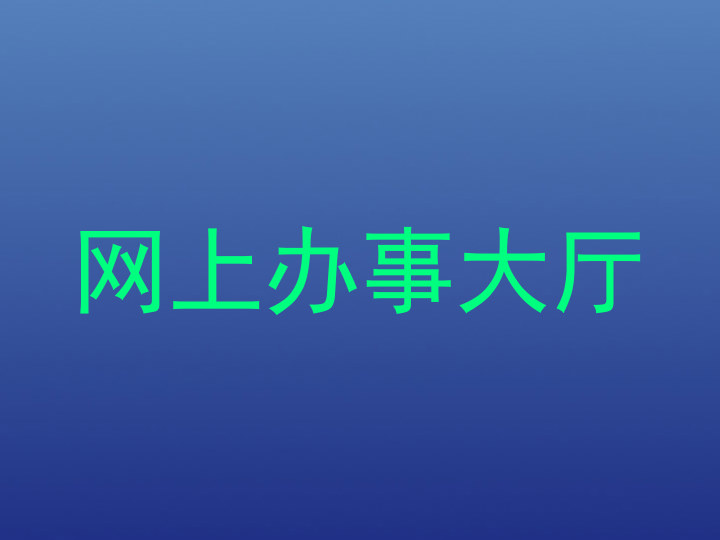 网上办事大厅