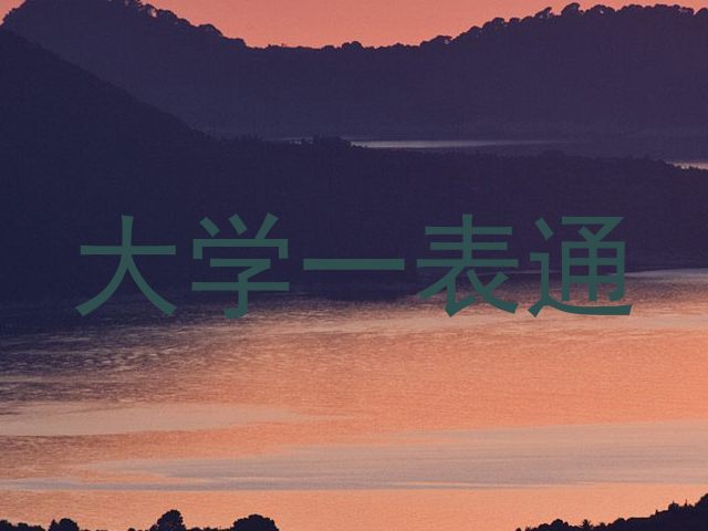 大学一表通