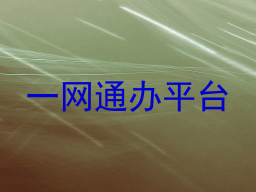 一网通办平台