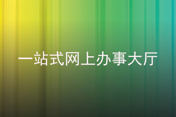 一站式网上办事大厅