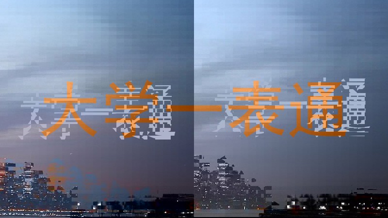 大学一表通