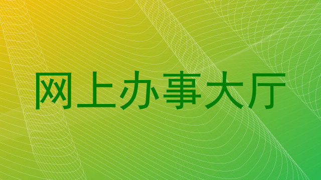 网上办事大厅