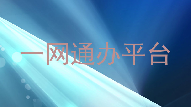 一网通办平台