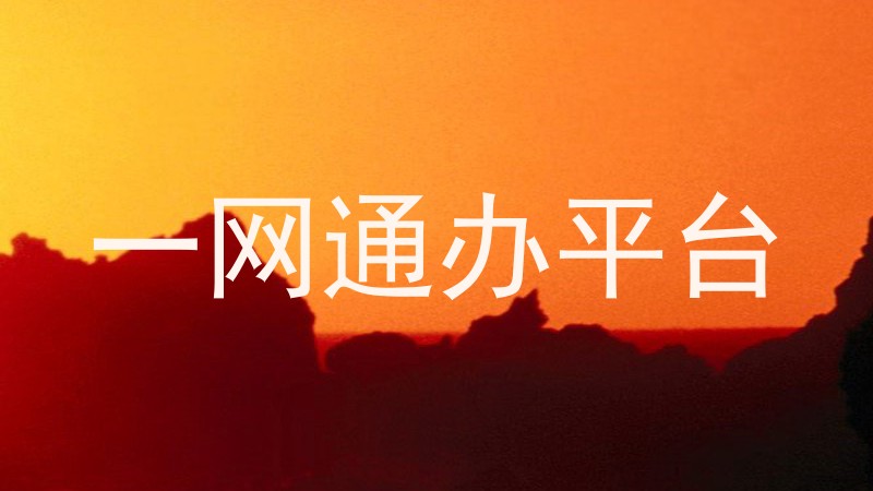 一网通办平台