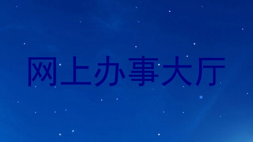 网上办事大厅