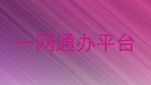 一网通办平台