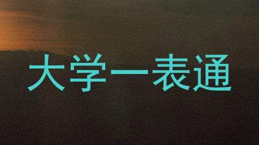 大学一表通