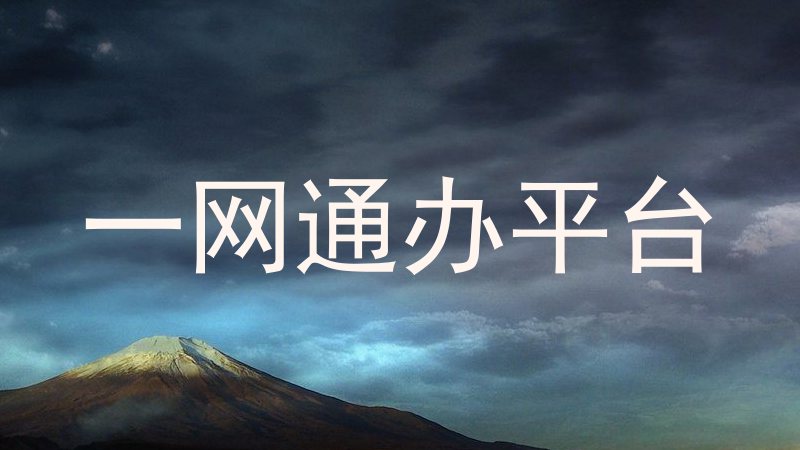 一网通办平台