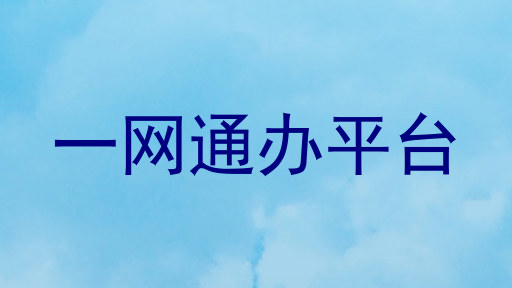 一网通办平台
