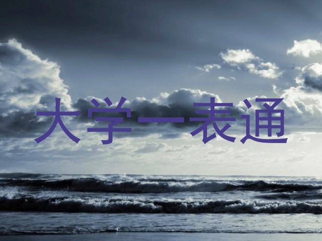 大学一表通