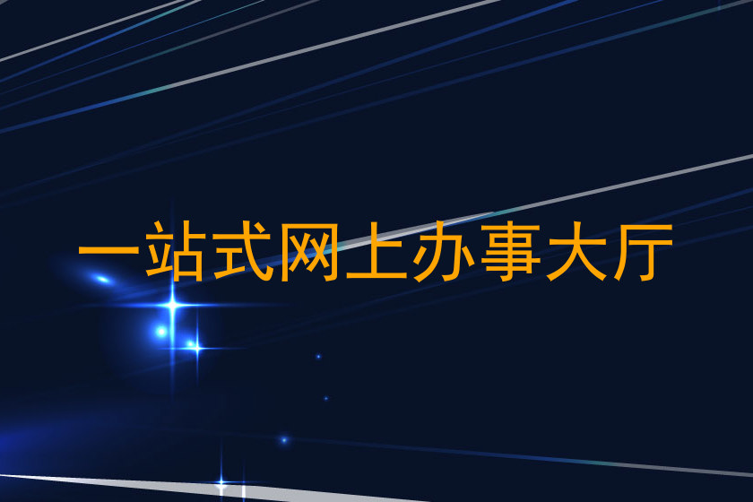 一站式网上办事大厅