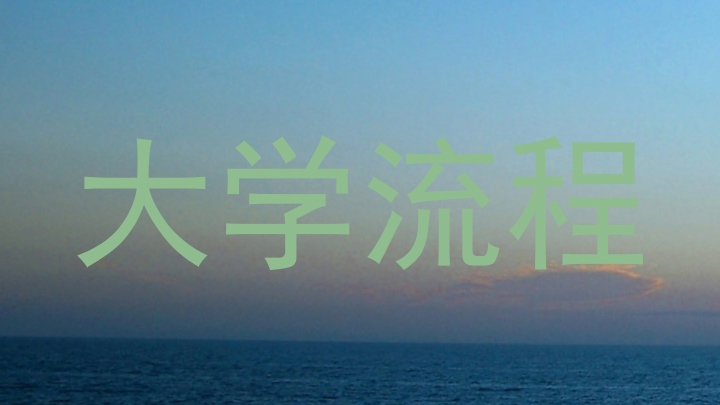 大学流程