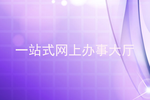 一站式网上办事大厅