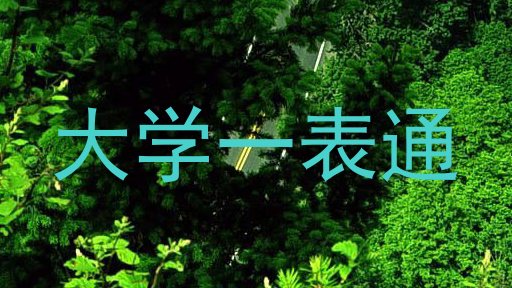 大学一表通