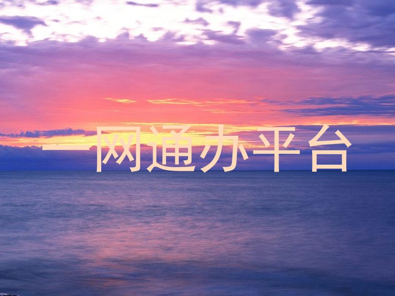 一网通办平台
